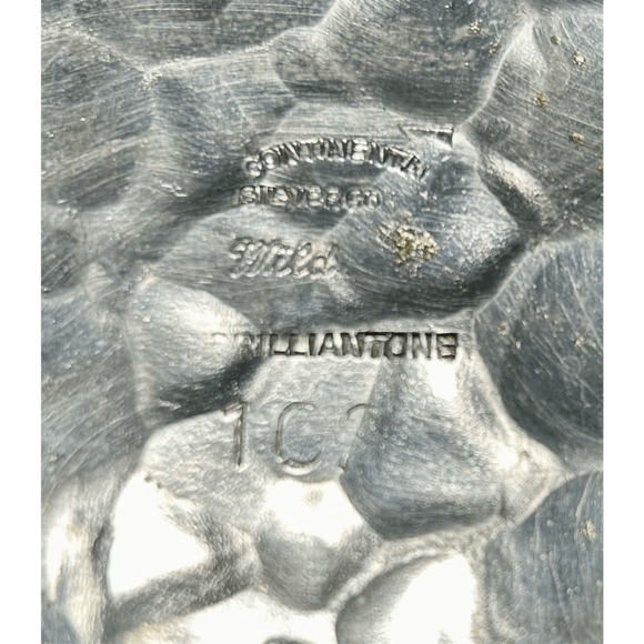 Vintage 1950s MCM Continental Silver Co 18.5” Wild Rose Serving Tray #1023 - Picture 9 of 11